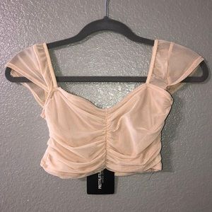 Blush crop top